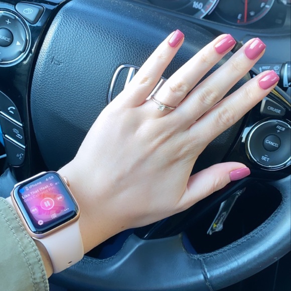 Apple Watch with Rose Band